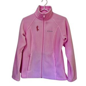 Columbia Pink Fleece Breast Cancer Awareness Size Small